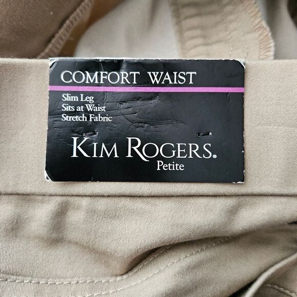 Kim Rogers Beige Pull On Pants Size 14P - Picture 8 of 11